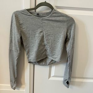 Gymshark Nikki Blackketter crop top with open back size S